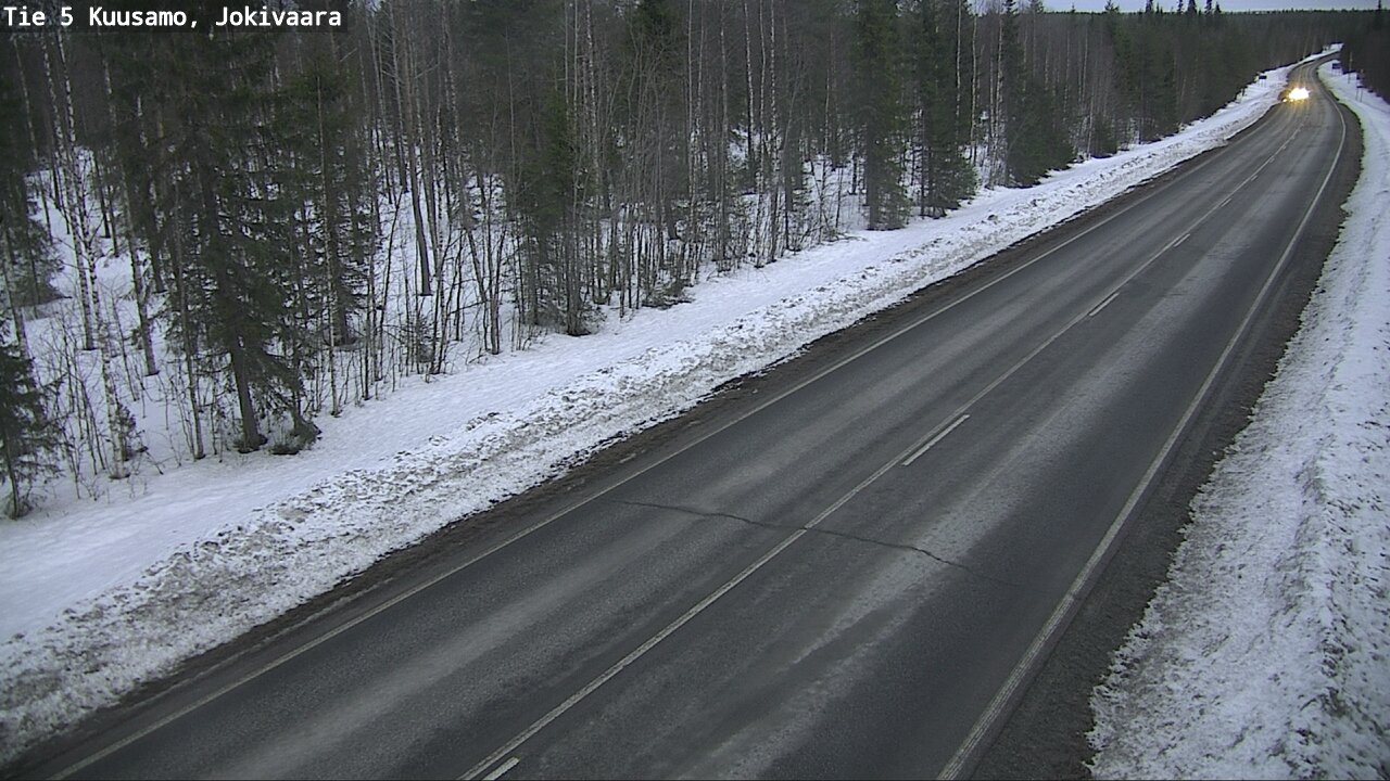 Weather Camera Image Road 5 Kuusamo, Jokivaara, Kuusamo, Pohjois-Pohjanmaa