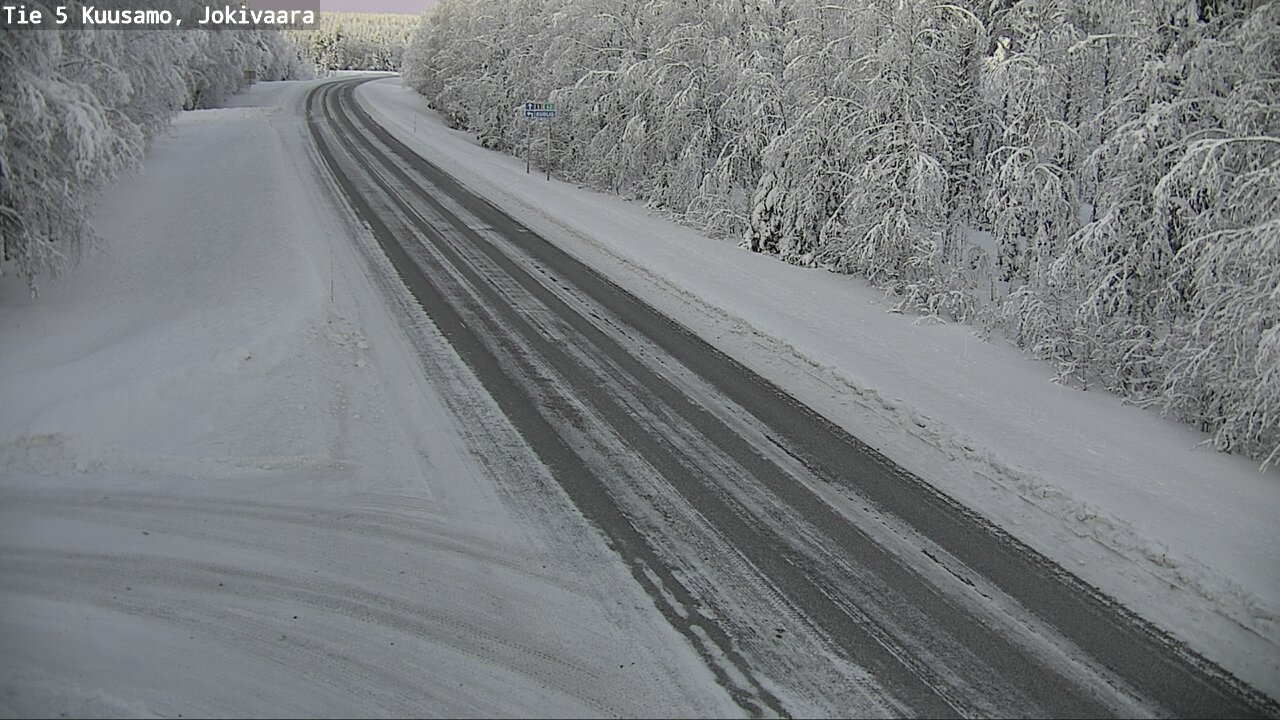 Weather Camera Image Road 5 Kuusamo, Jokivaara, Kuusamo, Pohjois-Pohjanmaa