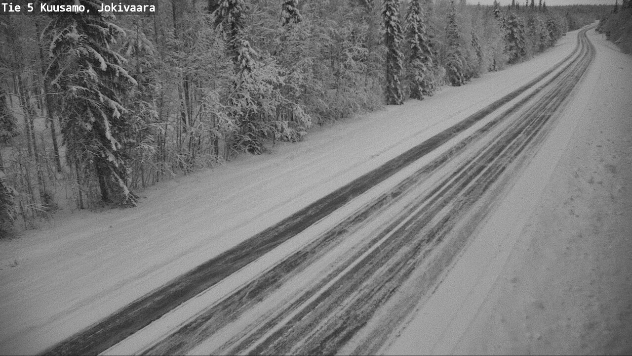 Weather Camera Image Väg 5 Kuusamo, Jokivaara, Kuusamo, Pohjois-Pohjanmaa