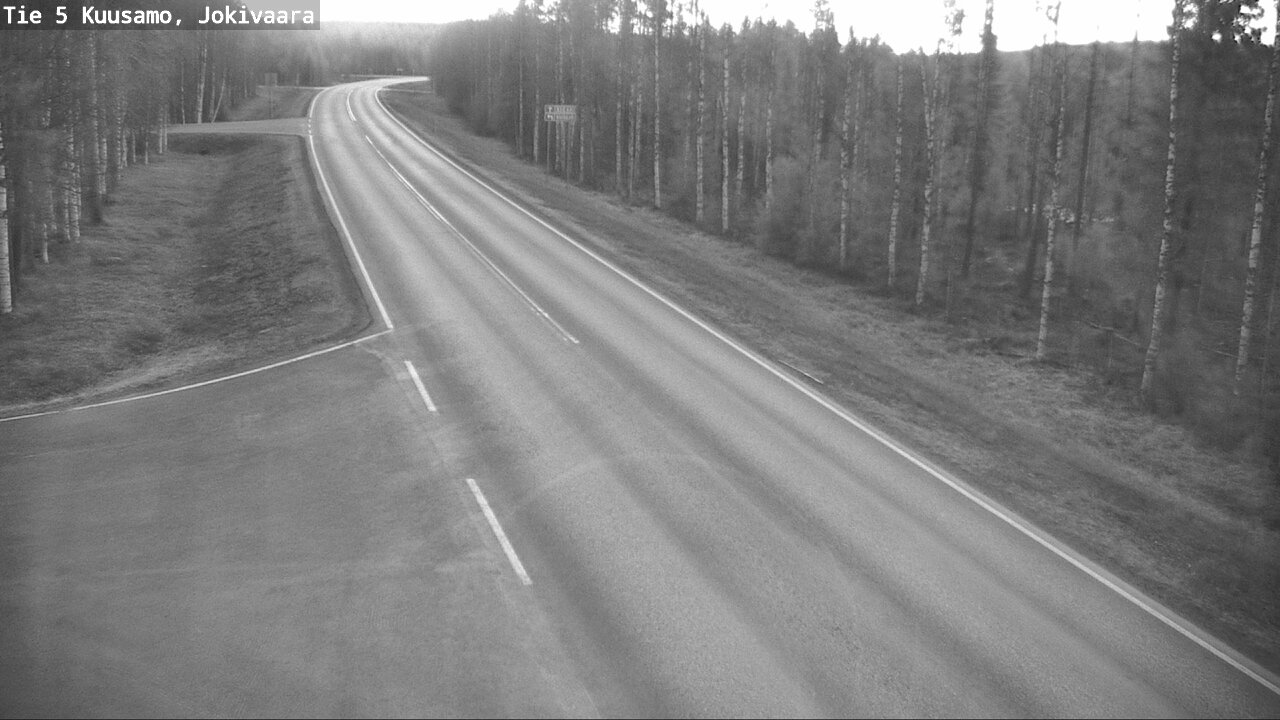 Weather Camera Image Väg 5 Kuusamo, Jokivaara, Kuusamo, Pohjois-Pohjanmaa