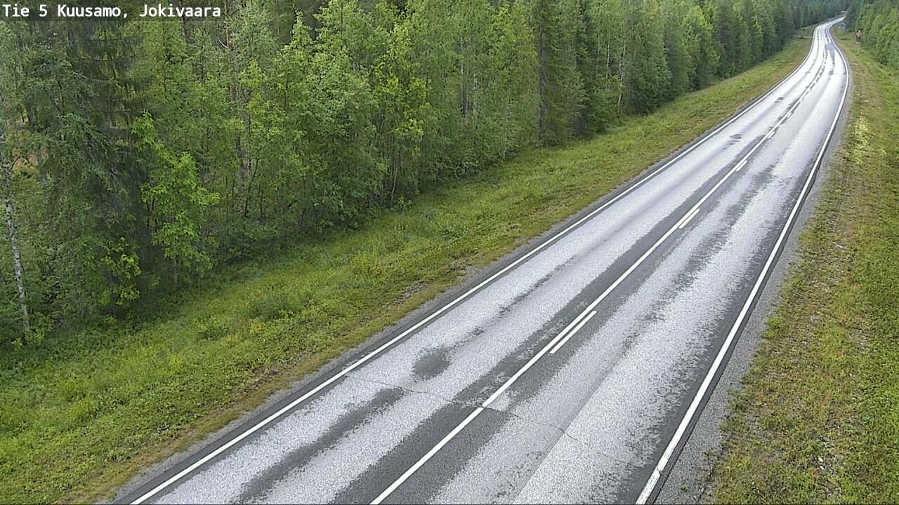 Weather Camera Image Road 5 Kuusamo, Jokivaara, Kuusamo, Pohjois-Pohjanmaa