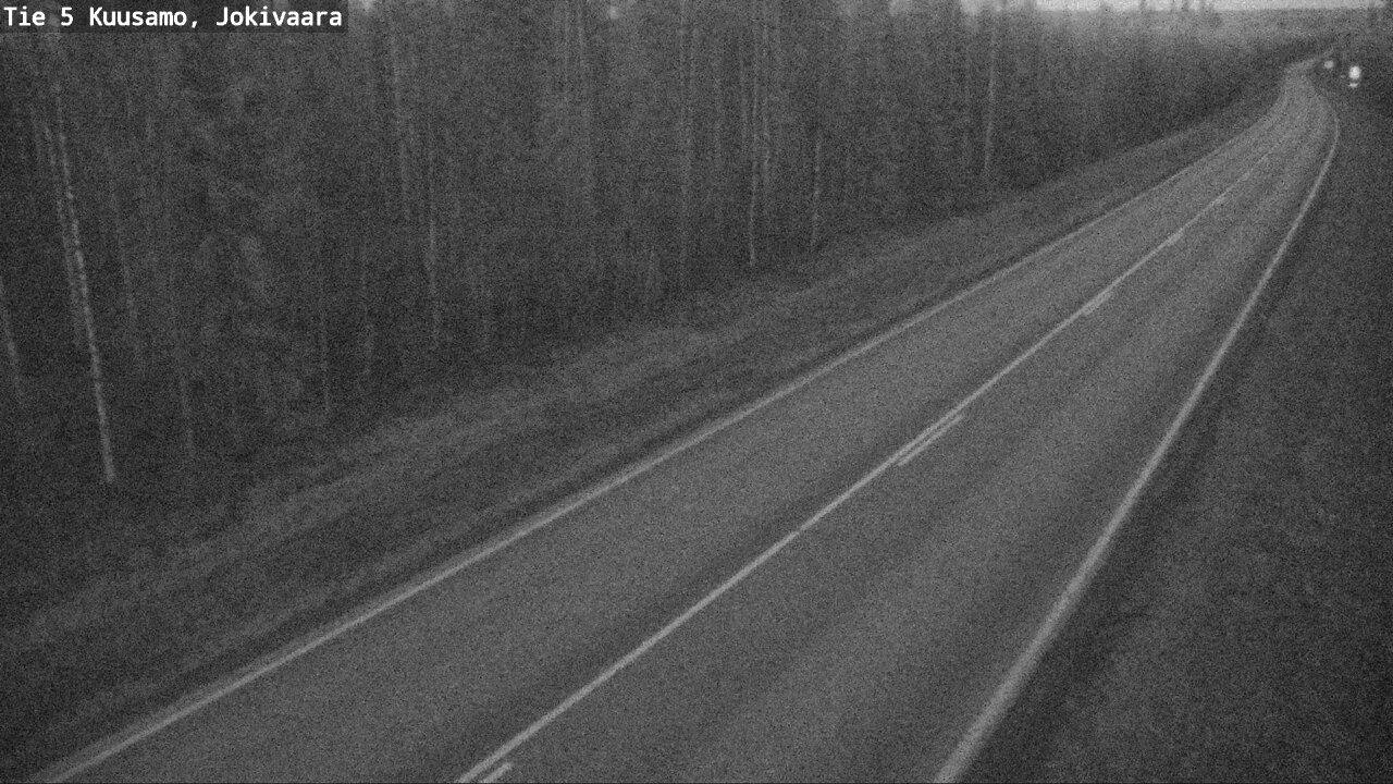 Weather Camera Image Väg 5 Kuusamo, Jokivaara, Kuusamo, Pohjois-Pohjanmaa
