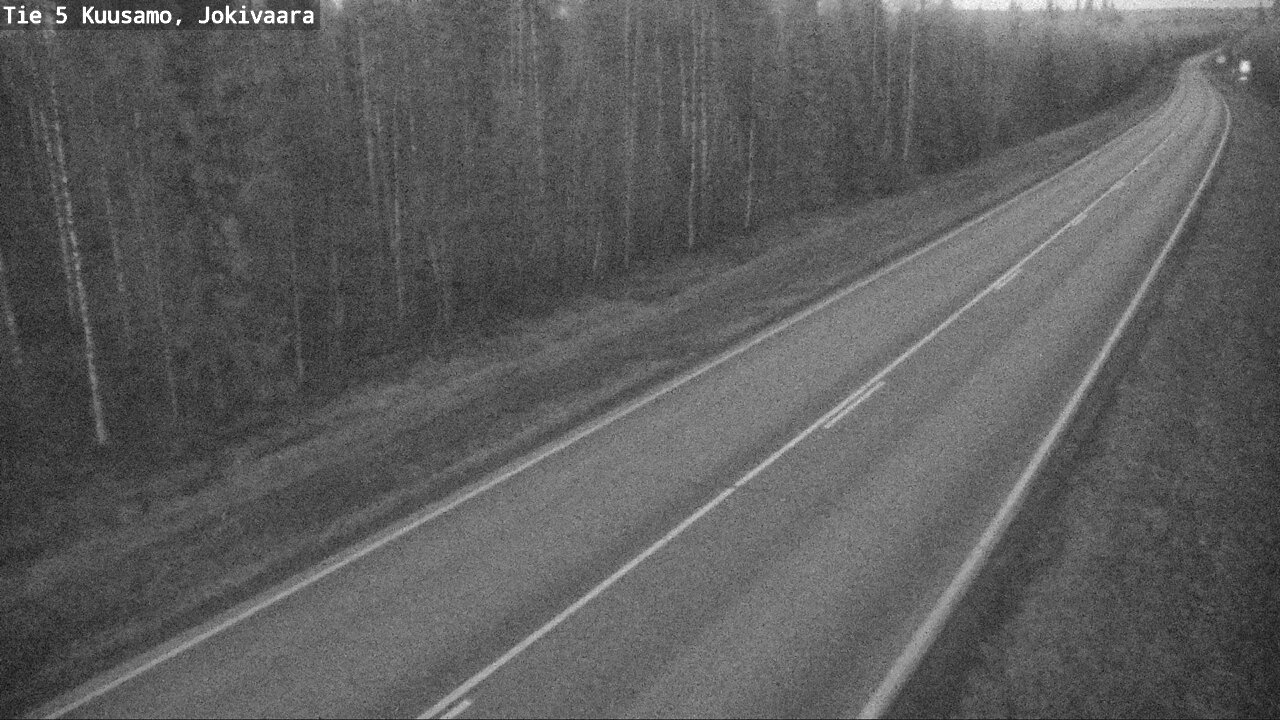 Weather Camera Image Väg 5 Kuusamo, Jokivaara, Kuusamo, Pohjois-Pohjanmaa