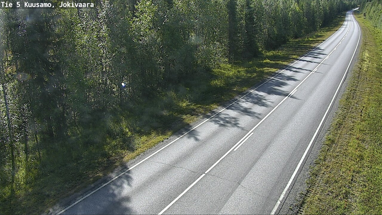Weather Camera Image Road 5 Kuusamo, Jokivaara, Kuusamo, Pohjois-Pohjanmaa