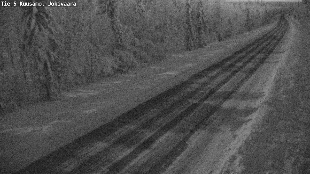 Weather Camera Image Road 5 Kuusamo, Jokivaara, Kuusamo, Pohjois-Pohjanmaa