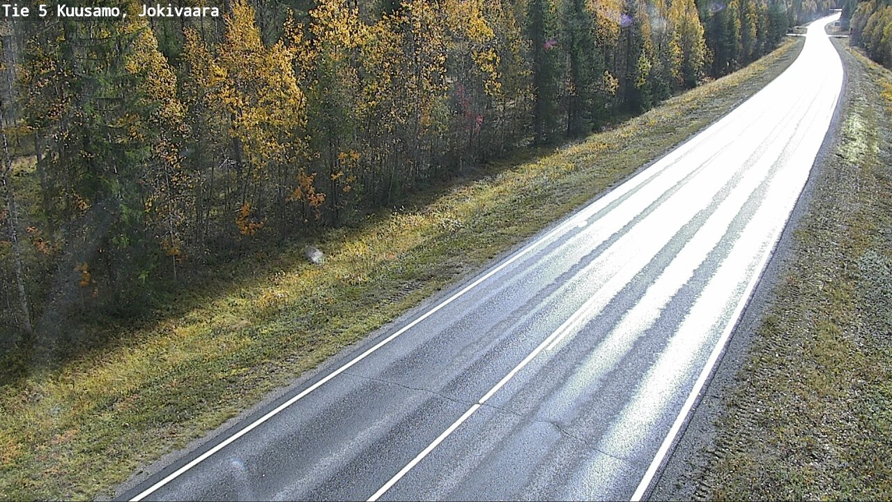 Weather Camera Image Road 5 Kuusamo, Jokivaara, Kuusamo, Pohjois-Pohjanmaa
