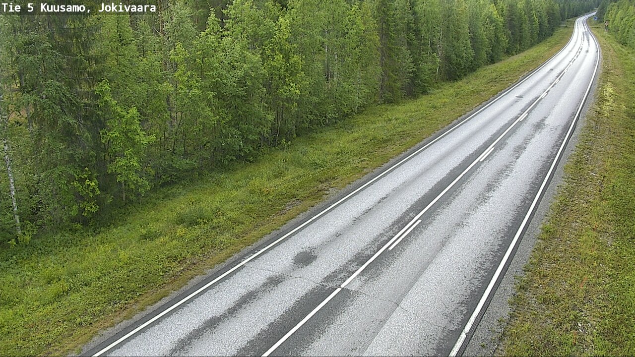 Weather Camera Image Road 5 Kuusamo, Jokivaara, Kuusamo, Pohjois-Pohjanmaa