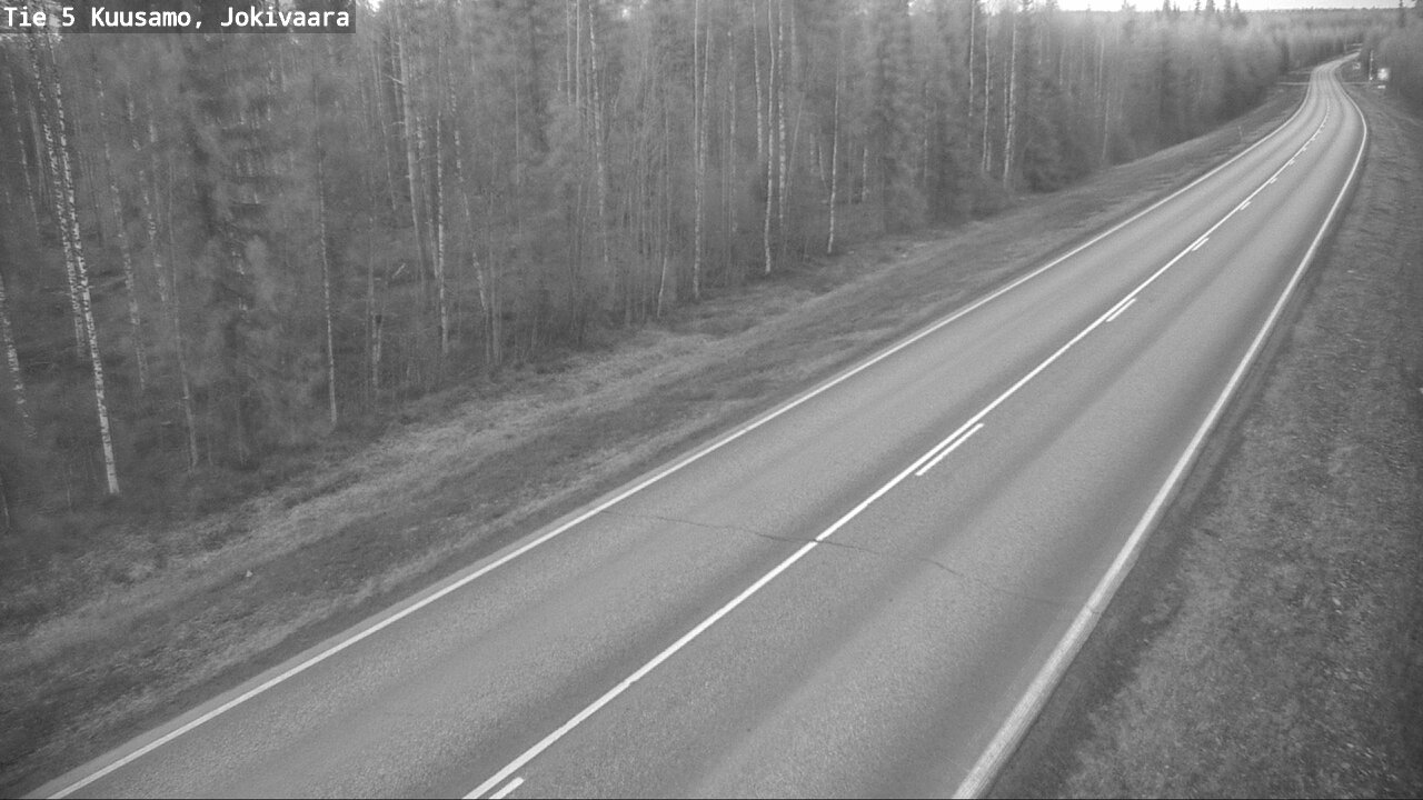 Weather Camera Image Väg 5 Kuusamo, Jokivaara, Kuusamo, Pohjois-Pohjanmaa