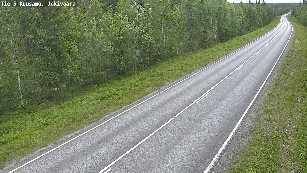 Weather Camera Image Väg 5 Kuusamo, Jokivaara, Kuusamo, Pohjois-Pohjanmaa