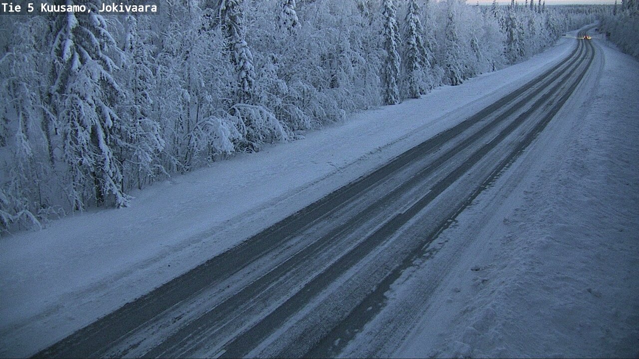 Weather Camera Image Road 5 Kuusamo, Jokivaara, Kuusamo, Pohjois-Pohjanmaa