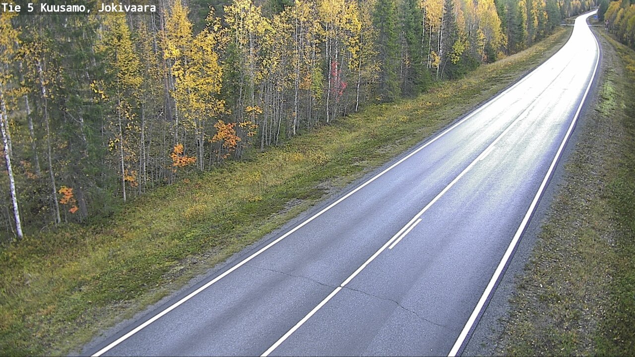 Weather Camera Image Road 5 Kuusamo, Jokivaara, Kuusamo, Pohjois-Pohjanmaa
