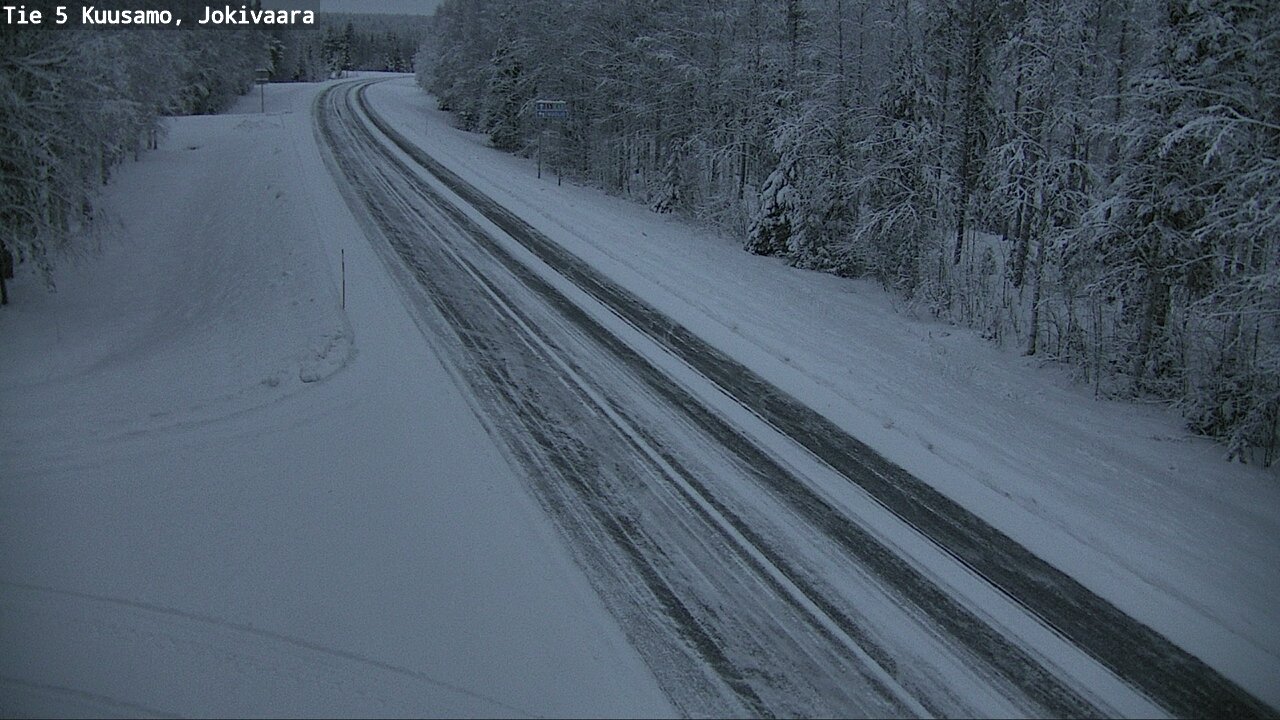 Weather Camera Image Väg 5 Kuusamo, Jokivaara, Kuusamo, Pohjois-Pohjanmaa