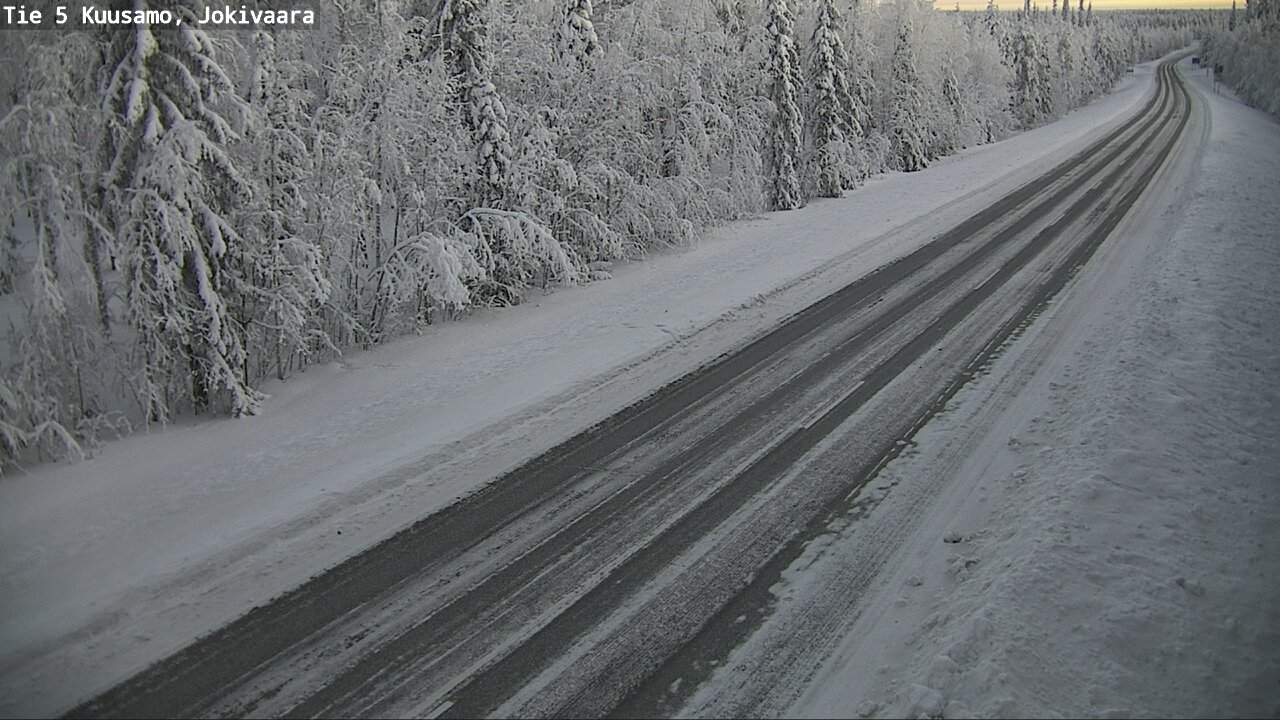 Weather Camera Image Road 5 Kuusamo, Jokivaara, Kuusamo, Pohjois-Pohjanmaa