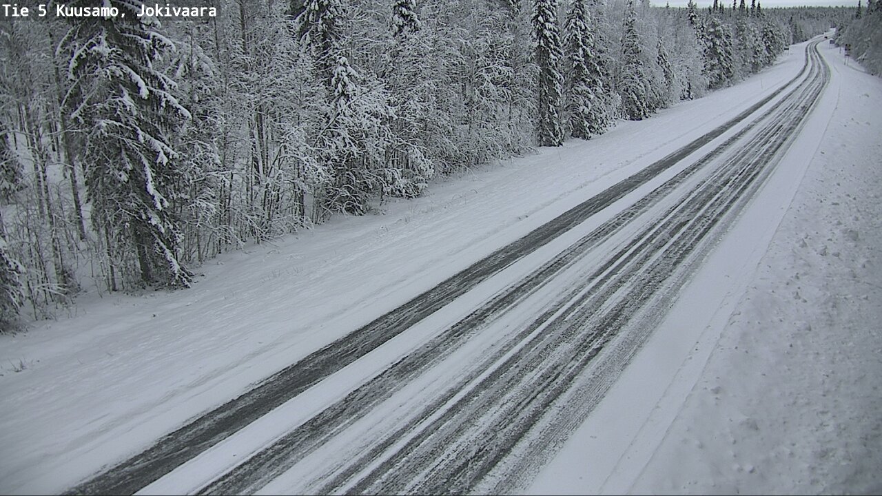 Weather Camera Image Väg 5 Kuusamo, Jokivaara, Kuusamo, Pohjois-Pohjanmaa