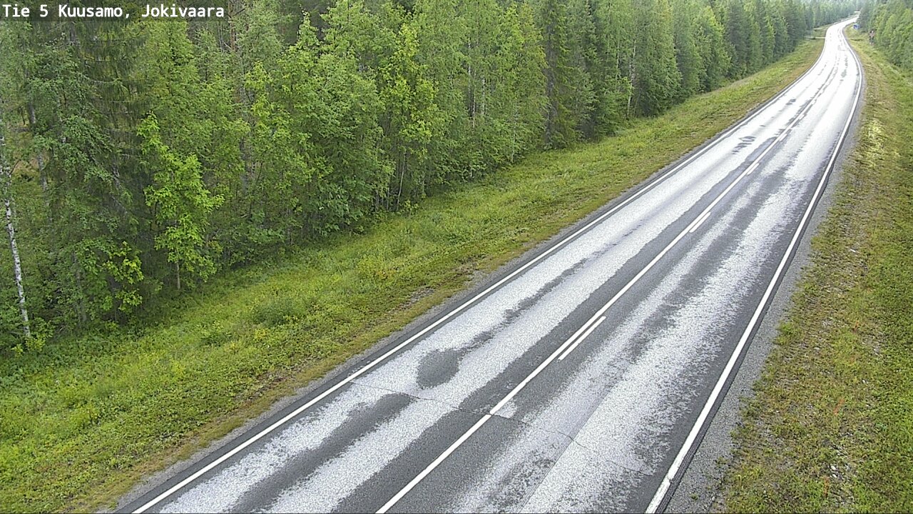 Weather Camera Image Road 5 Kuusamo, Jokivaara, Kuusamo, Pohjois-Pohjanmaa
