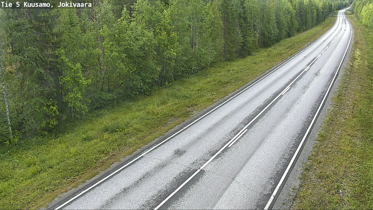 Weather Camera Image Road 5 Kuusamo, Jokivaara, Kuusamo, Pohjois-Pohjanmaa