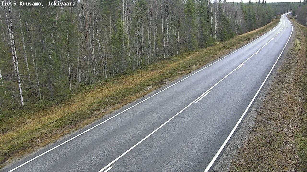 Weather Camera Image Väg 5 Kuusamo, Jokivaara, Kuusamo, Pohjois-Pohjanmaa