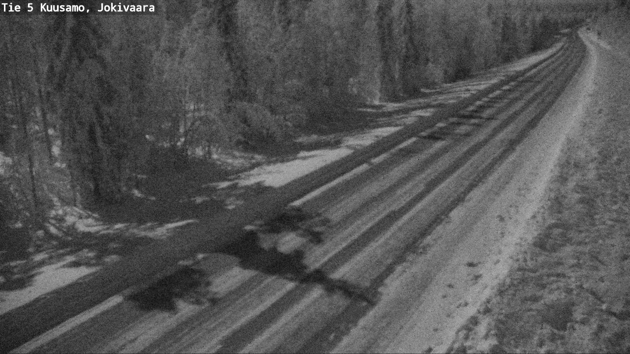 Weather Camera Image Road 5 Kuusamo, Jokivaara, Kuusamo, Pohjois-Pohjanmaa