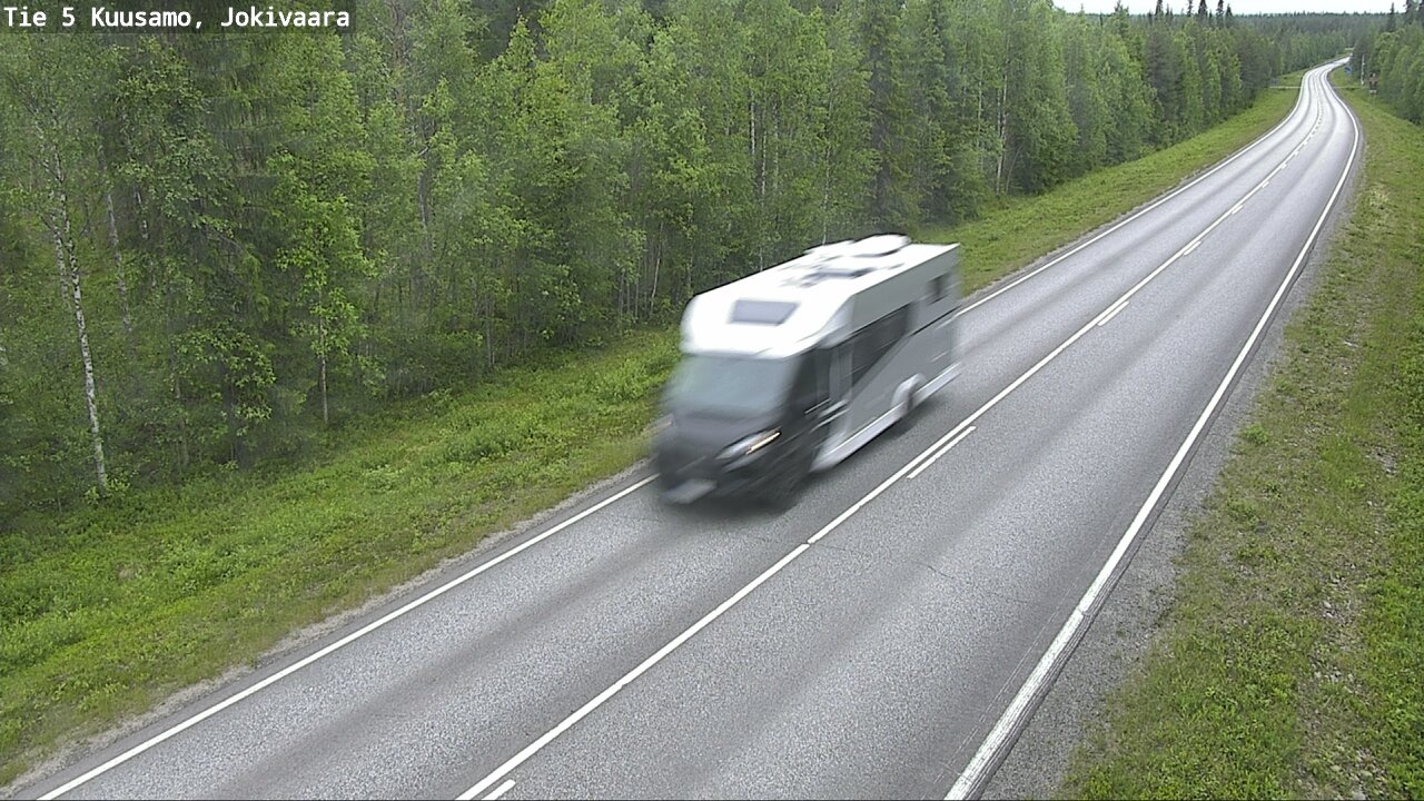Weather Camera Image Väg 5 Kuusamo, Jokivaara, Kuusamo, Pohjois-Pohjanmaa