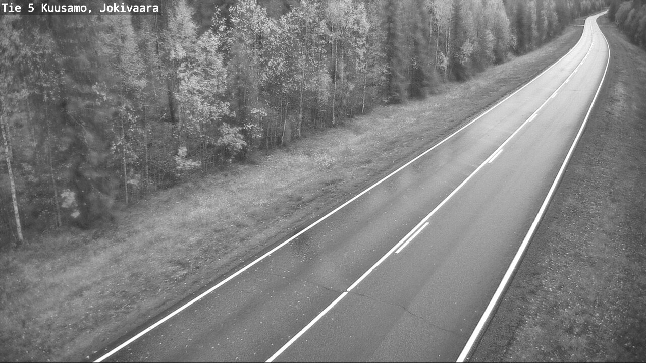Weather Camera Image Väg 5 Kuusamo, Jokivaara, Kuusamo, Pohjois-Pohjanmaa