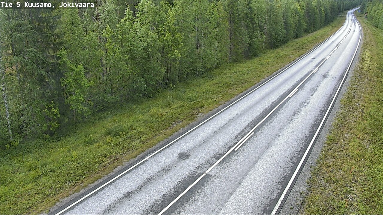 Weather Camera Image Road 5 Kuusamo, Jokivaara, Kuusamo, Pohjois-Pohjanmaa