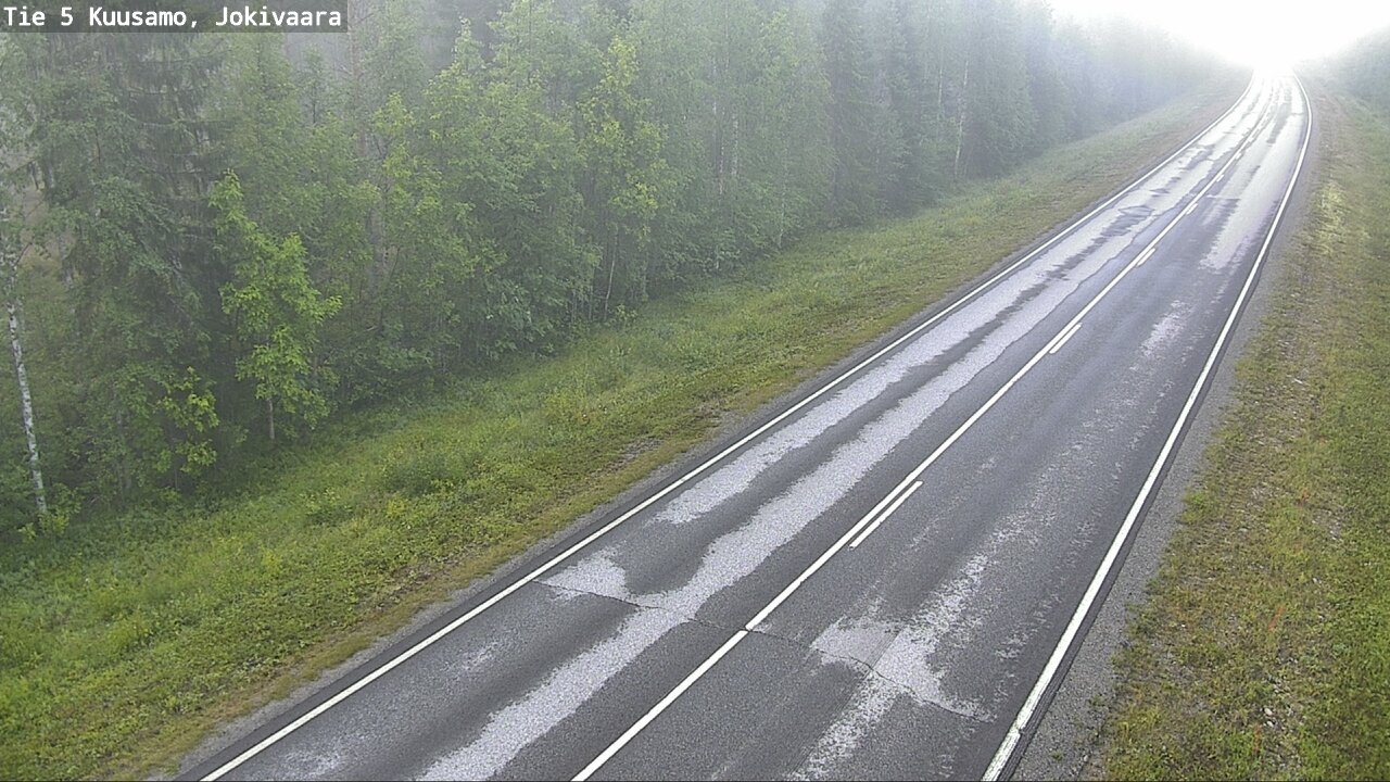 Weather Camera Image Road 5 Kuusamo, Jokivaara, Kuusamo, Pohjois-Pohjanmaa