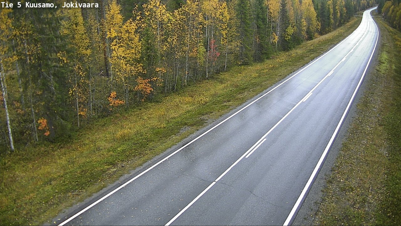 Weather Camera Image Road 5 Kuusamo, Jokivaara, Kuusamo, Pohjois-Pohjanmaa