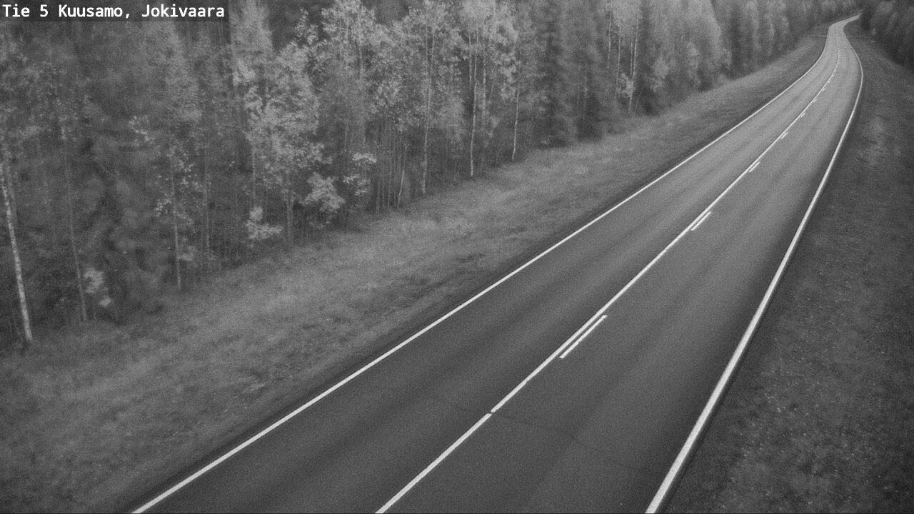 Weather Camera Image Road 5 Kuusamo, Jokivaara, Kuusamo, Pohjois-Pohjanmaa
