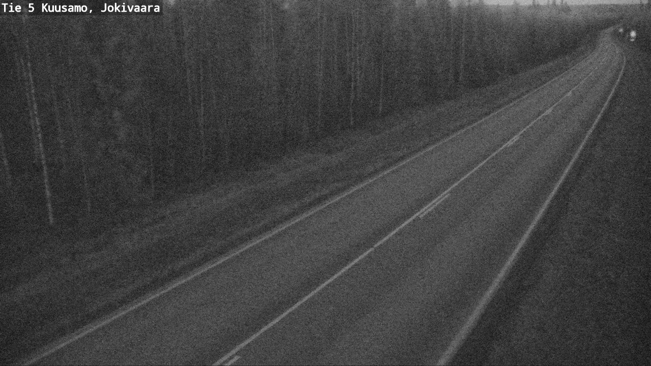 Weather Camera Image Väg 5 Kuusamo, Jokivaara, Kuusamo, Pohjois-Pohjanmaa