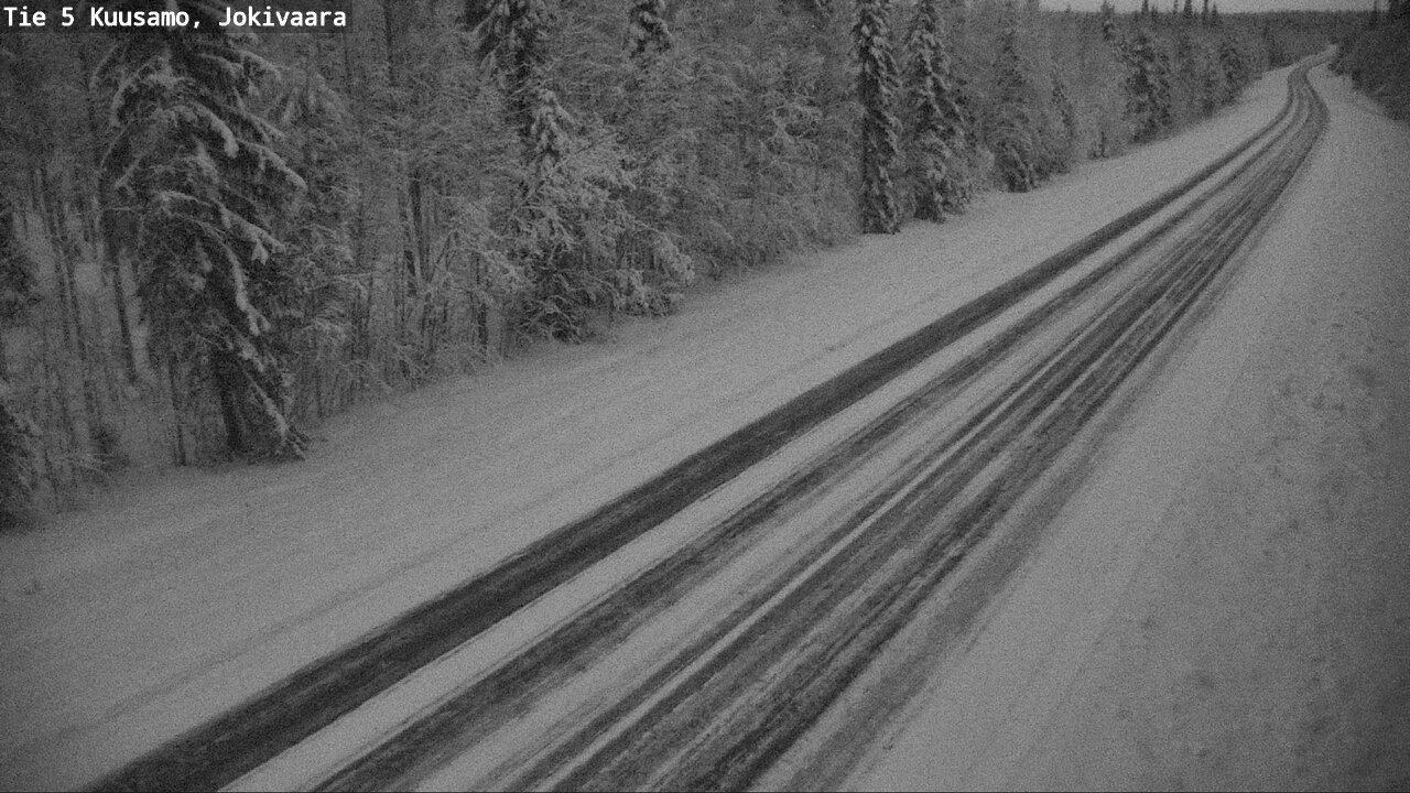 Weather Camera Image Väg 5 Kuusamo, Jokivaara, Kuusamo, Pohjois-Pohjanmaa