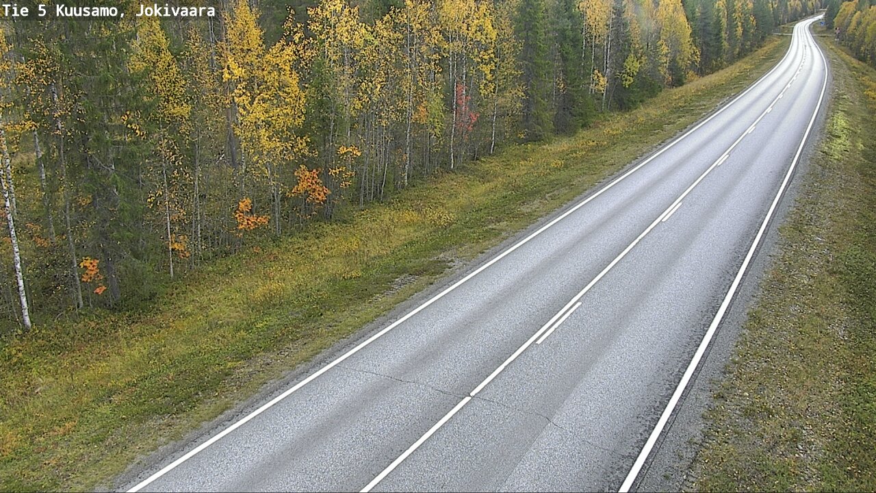 Weather Camera Image Road 5 Kuusamo, Jokivaara, Kuusamo, Pohjois-Pohjanmaa