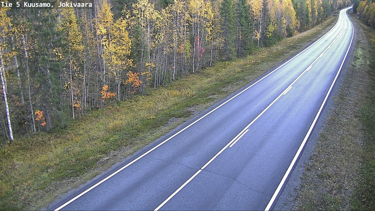 Weather Camera Image Road 5 Kuusamo, Jokivaara, Kuusamo, Pohjois-Pohjanmaa