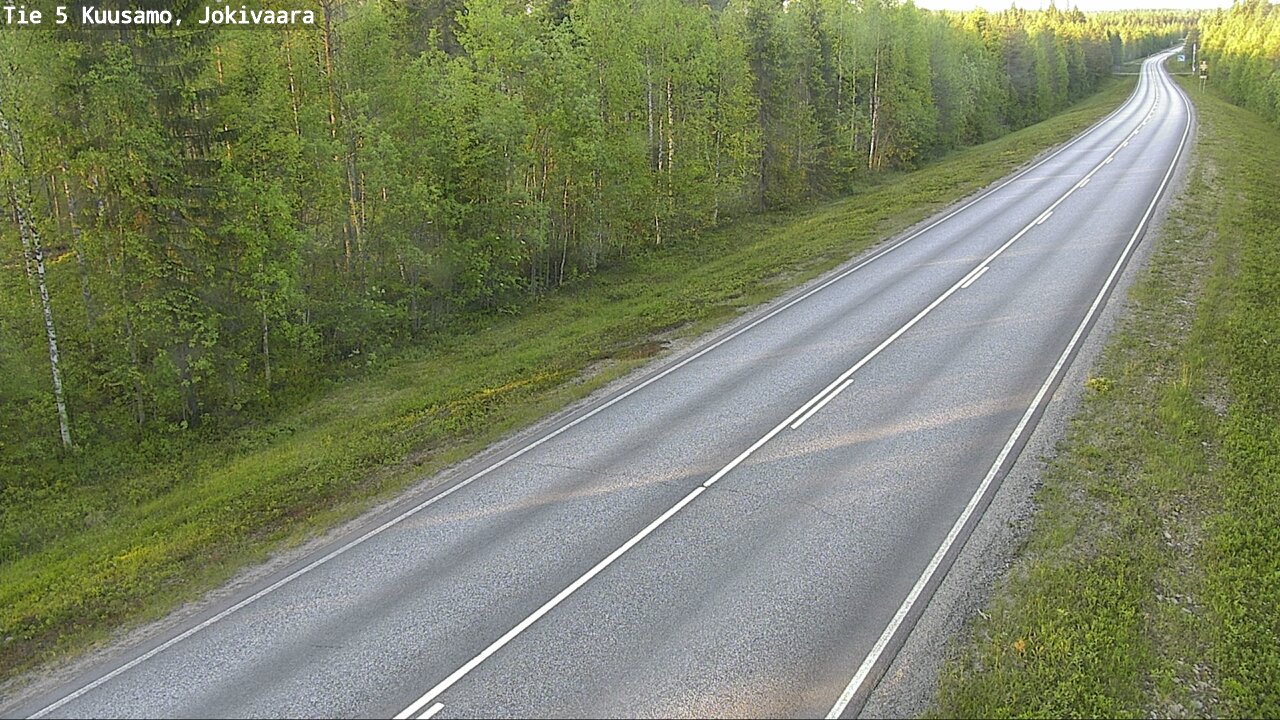 Weather Camera Image Road 5 Kuusamo, Jokivaara, Kuusamo, Pohjois-Pohjanmaa