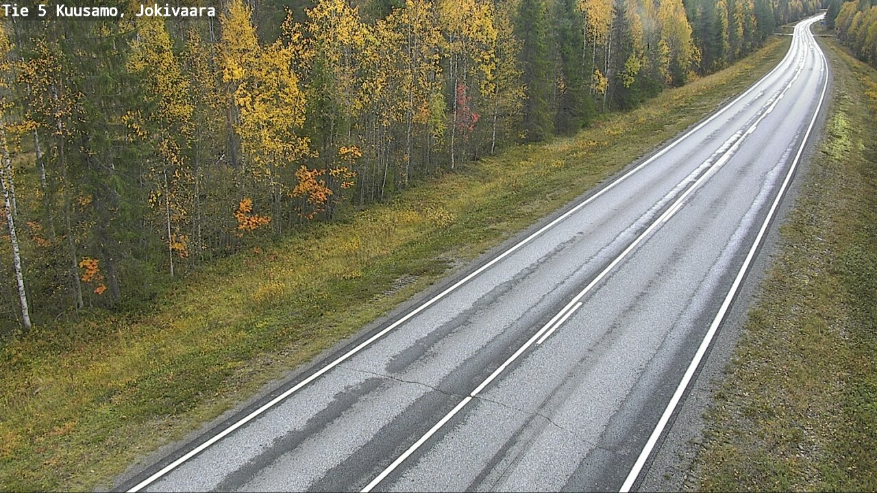 Weather Camera Image Road 5 Kuusamo, Jokivaara, Kuusamo, Pohjois-Pohjanmaa