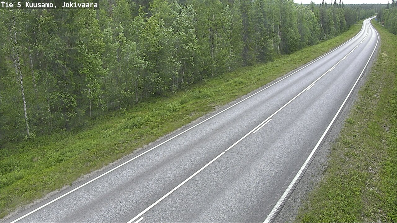 Weather Camera Image Väg 5 Kuusamo, Jokivaara, Kuusamo, Pohjois-Pohjanmaa