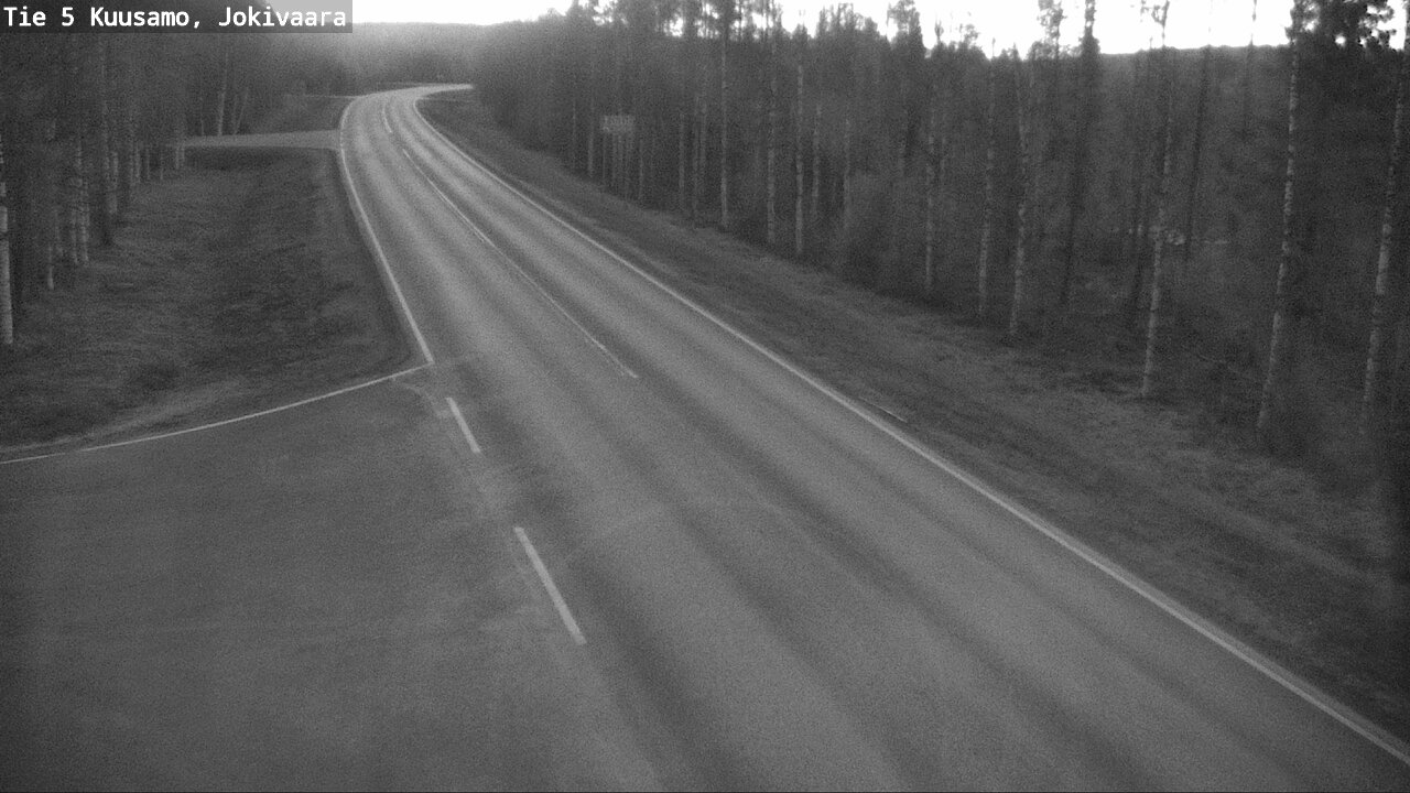 Weather Camera Image Väg 5 Kuusamo, Jokivaara, Kuusamo, Pohjois-Pohjanmaa