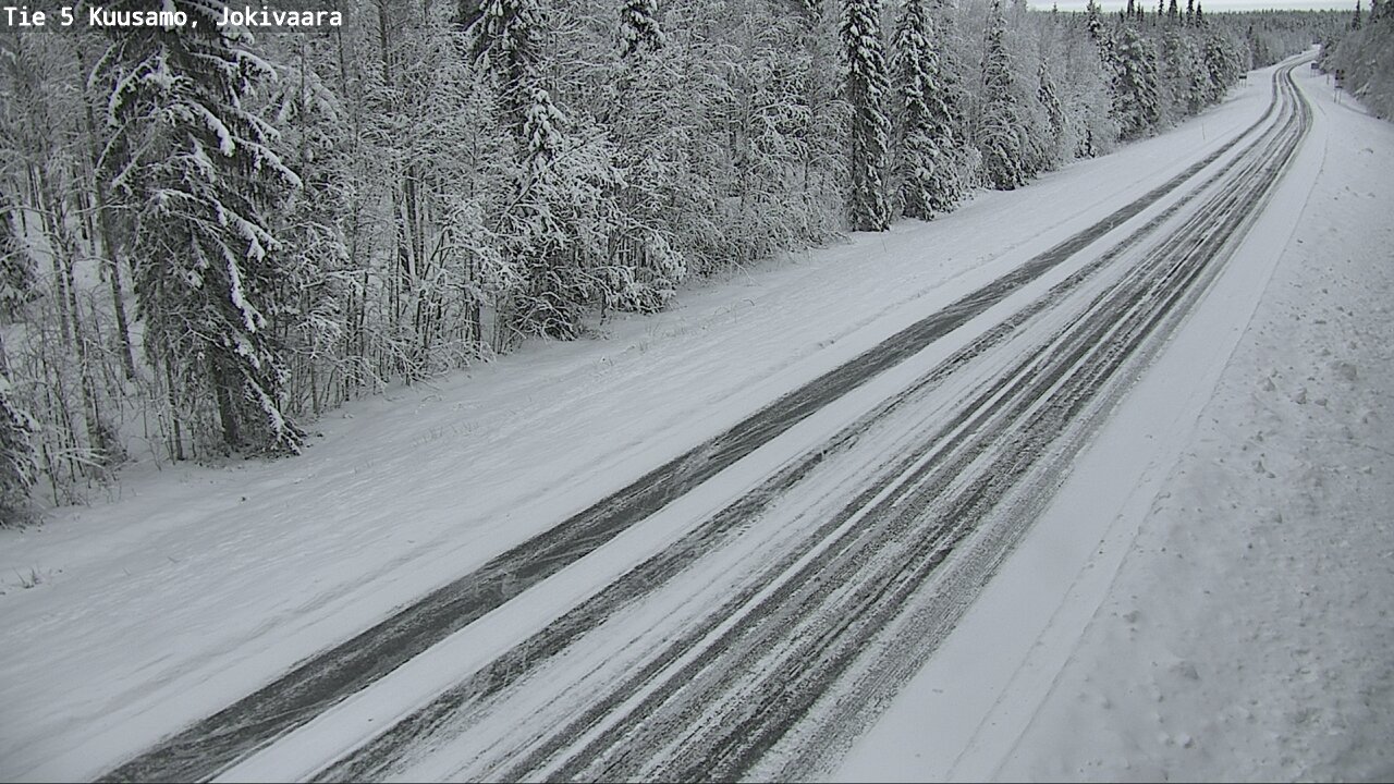 Weather Camera Image Väg 5 Kuusamo, Jokivaara, Kuusamo, Pohjois-Pohjanmaa