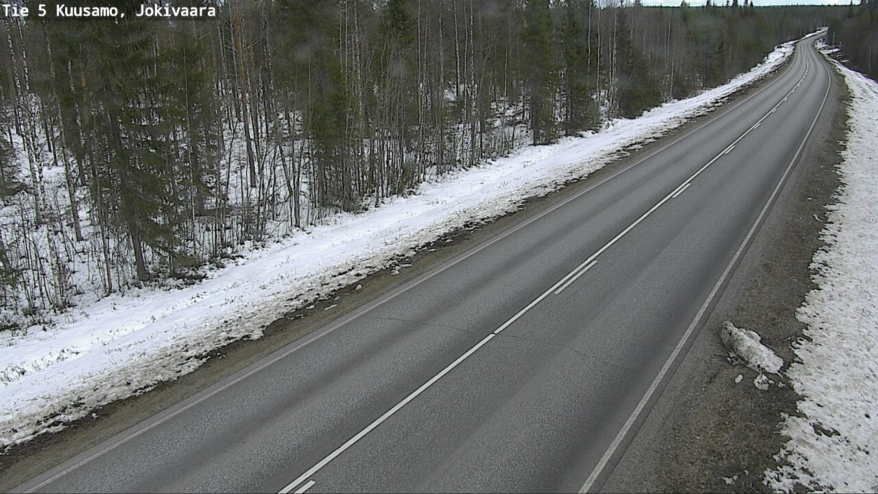 Weather Camera Image Väg 5 Kuusamo, Jokivaara, Kuusamo, Pohjois-Pohjanmaa
