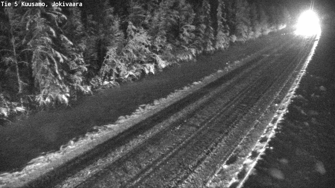 Weather Camera Image Väg 5 Kuusamo, Jokivaara, Kuusamo, Pohjois-Pohjanmaa