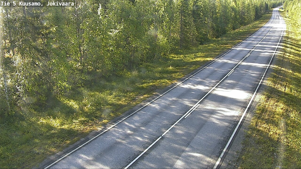 Weather Camera Image Road 5 Kuusamo, Jokivaara, Kuusamo, Pohjois-Pohjanmaa
