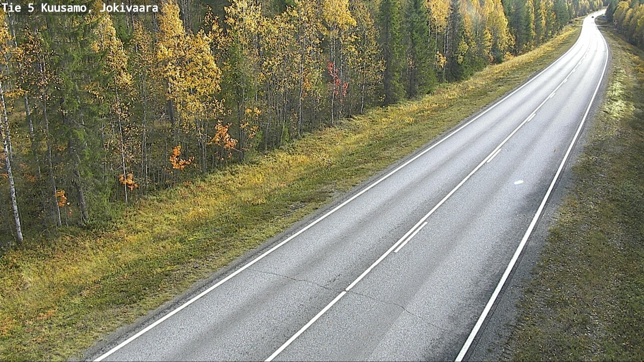 Weather Camera Image Road 5 Kuusamo, Jokivaara, Kuusamo, Pohjois-Pohjanmaa