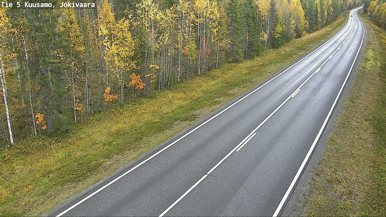 Weather Camera Image Road 5 Kuusamo, Jokivaara, Kuusamo, Pohjois-Pohjanmaa