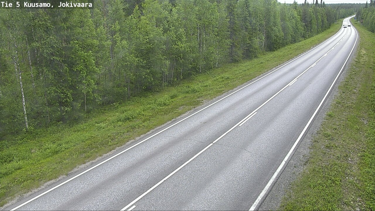 Weather Camera Image Väg 5 Kuusamo, Jokivaara, Kuusamo, Pohjois-Pohjanmaa