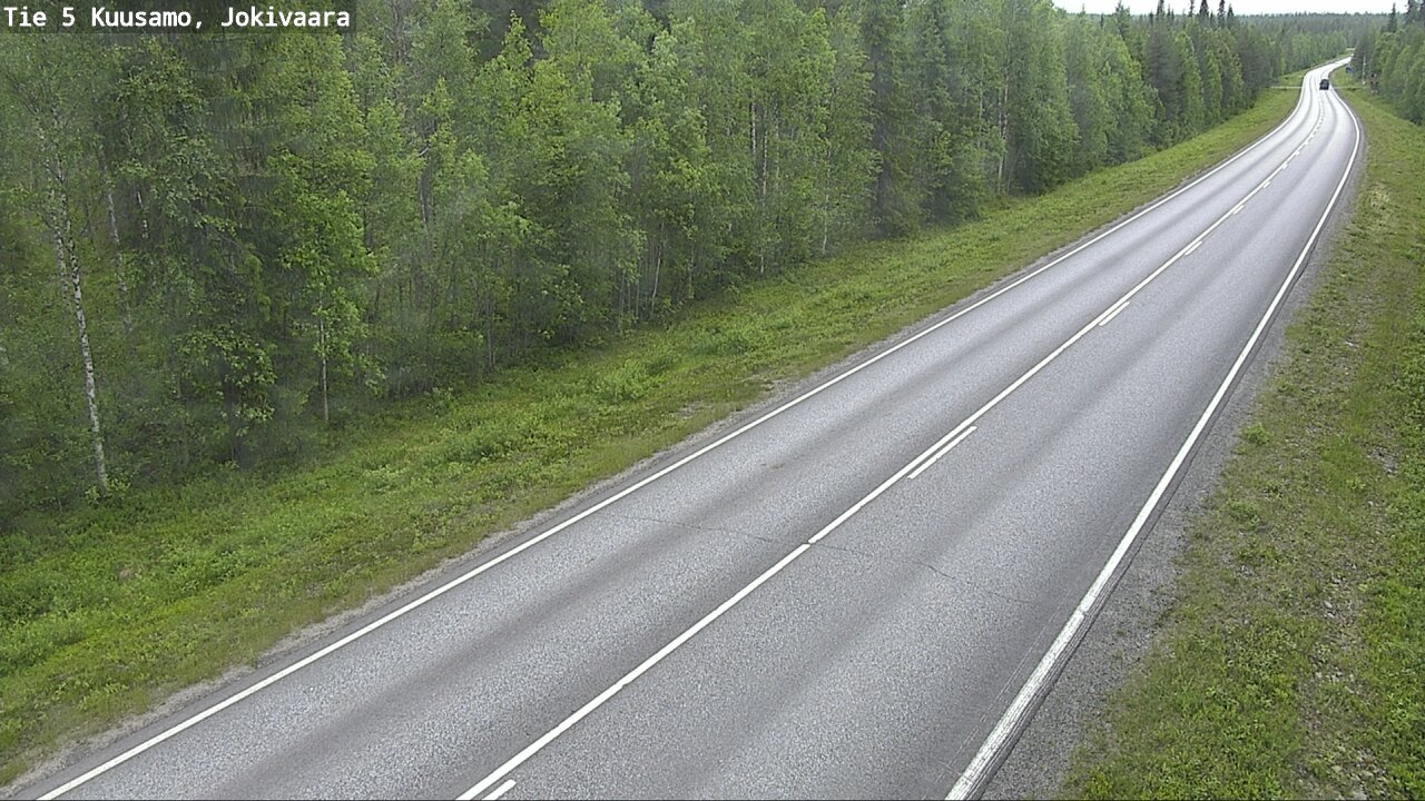 Weather Camera Image Väg 5 Kuusamo, Jokivaara, Kuusamo, Pohjois-Pohjanmaa