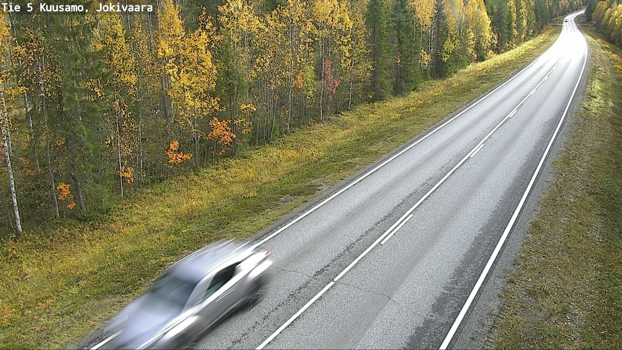 Weather Camera Image Road 5 Kuusamo, Jokivaara, Kuusamo, Pohjois-Pohjanmaa
