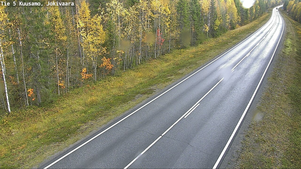 Weather Camera Image Road 5 Kuusamo, Jokivaara, Kuusamo, Pohjois-Pohjanmaa