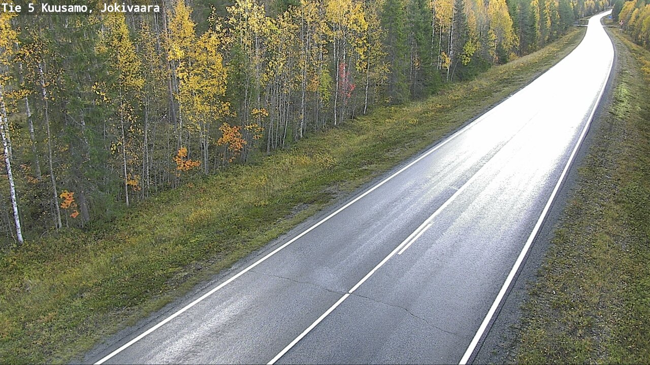 Weather Camera Image Road 5 Kuusamo, Jokivaara, Kuusamo, Pohjois-Pohjanmaa