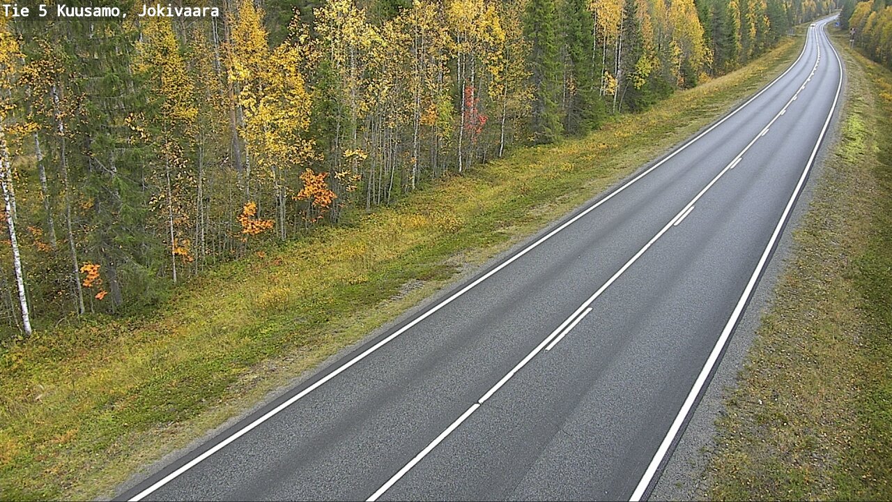 Weather Camera Image Road 5 Kuusamo, Jokivaara, Kuusamo, Pohjois-Pohjanmaa