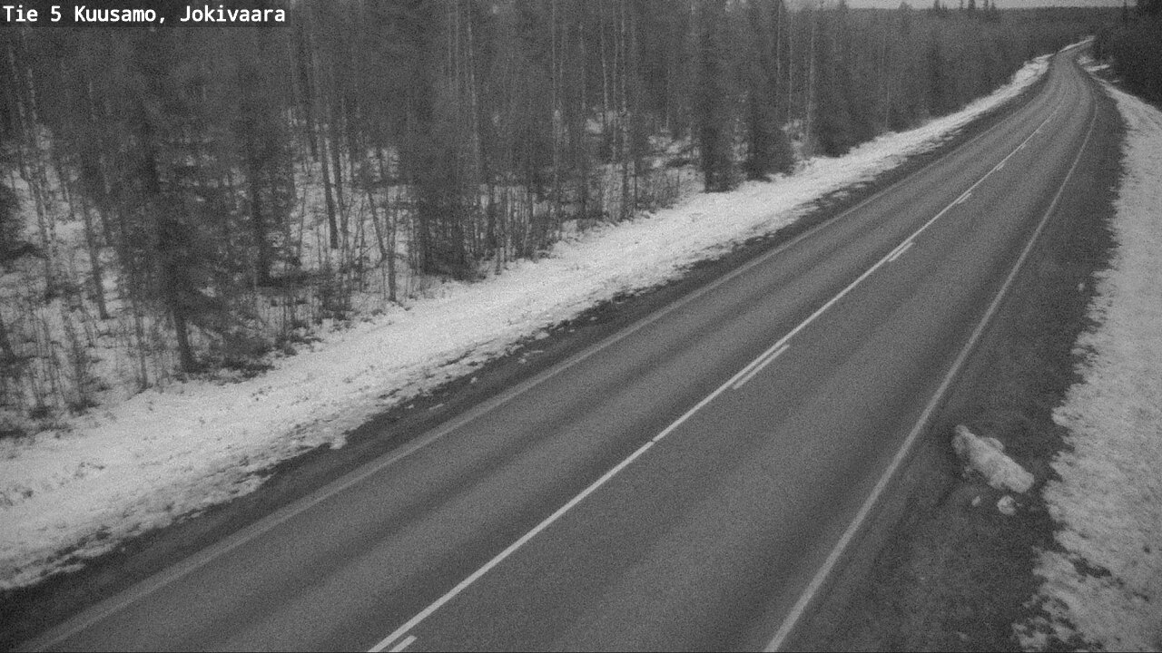 Weather Camera Image Väg 5 Kuusamo, Jokivaara, Kuusamo, Pohjois-Pohjanmaa