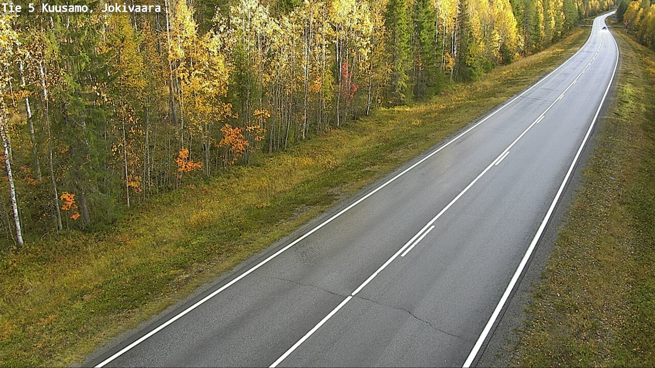 Weather Camera Image Road 5 Kuusamo, Jokivaara, Kuusamo, Pohjois-Pohjanmaa